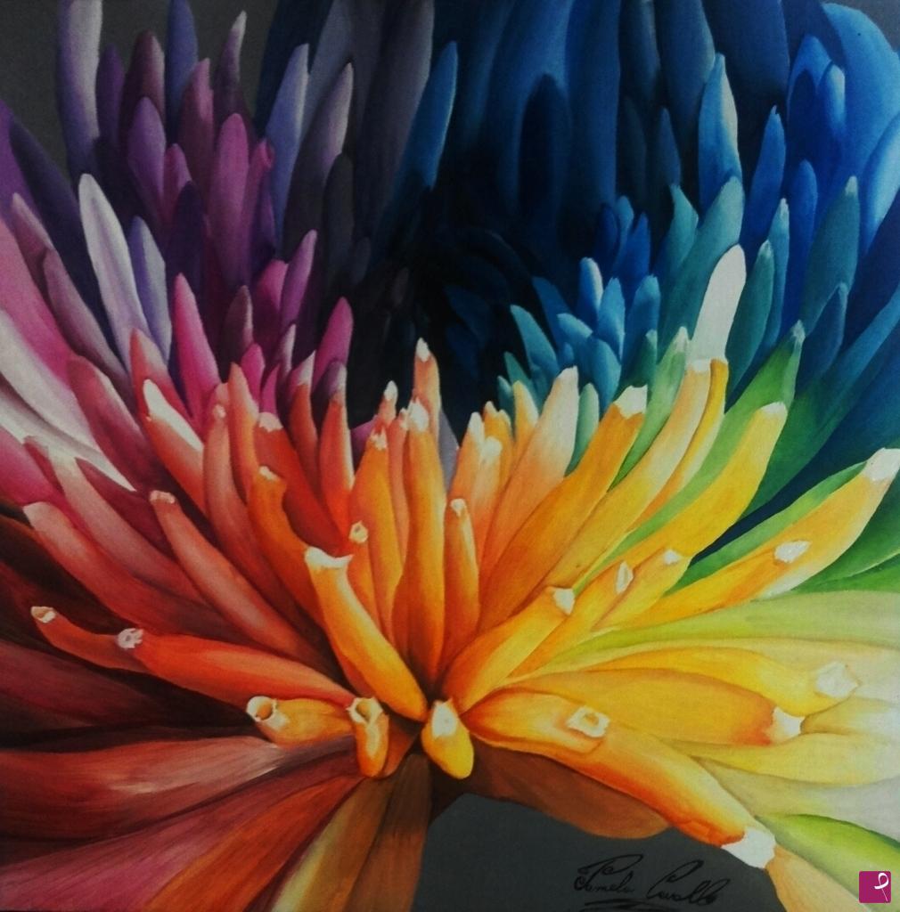 quadri in vendita online - Floral Rainbow II