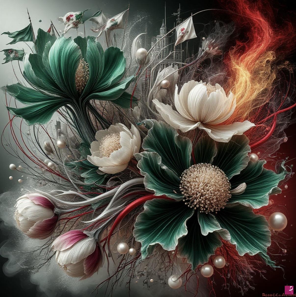 quadri in vendita online - Floral Storm