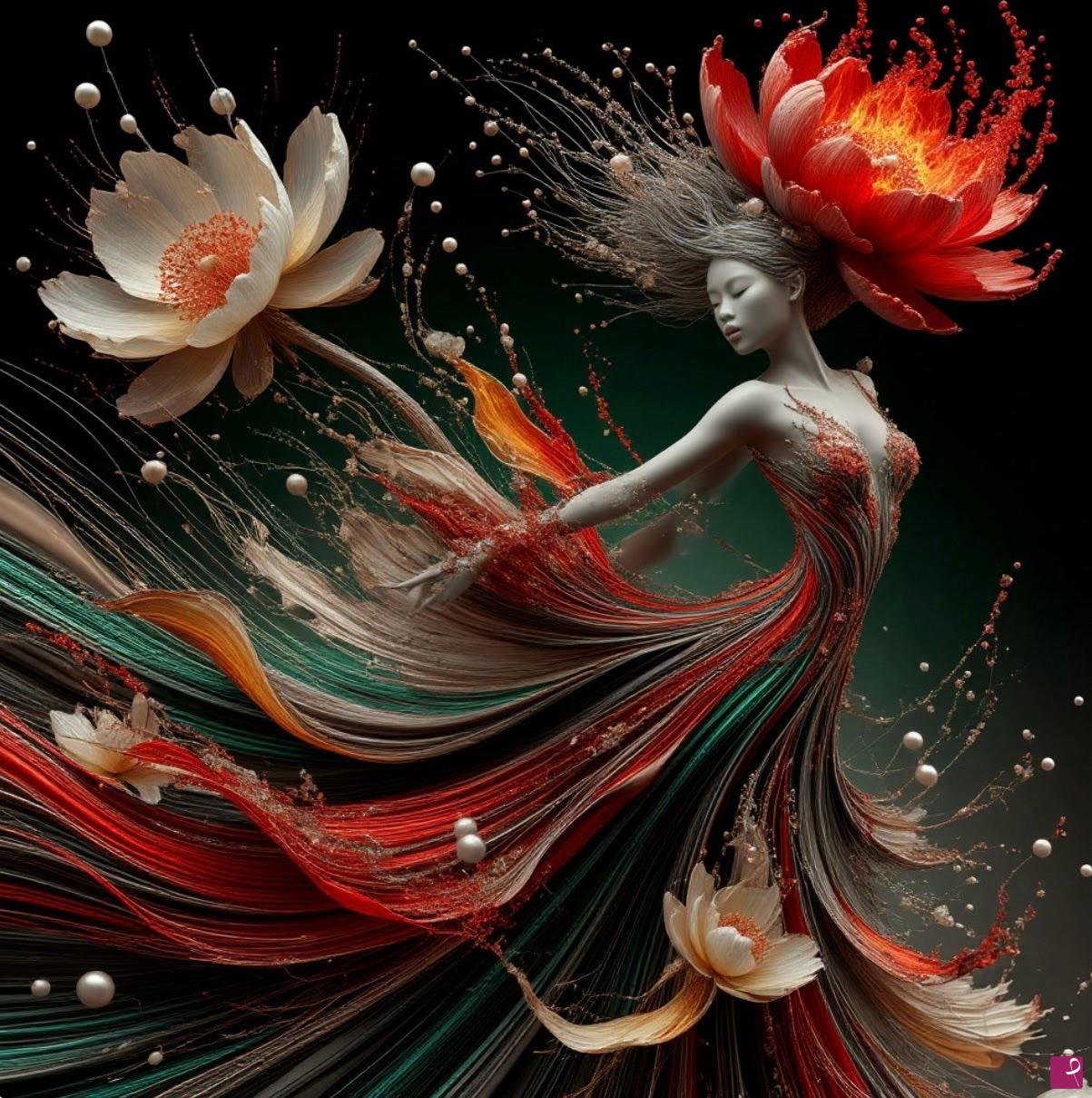 quadri in vendita online - Floral storm