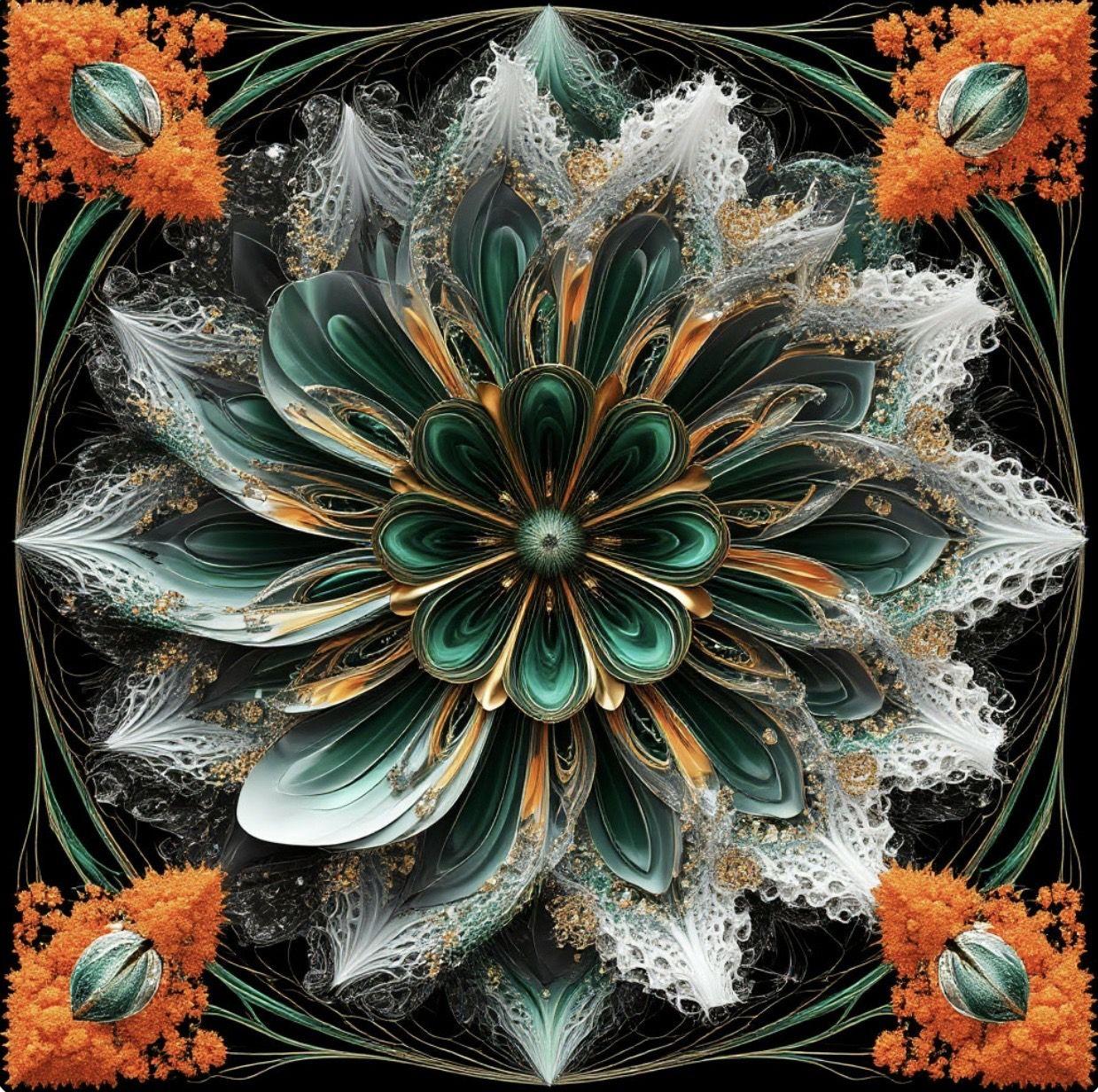 quadri in vendita online - Floral symmetry