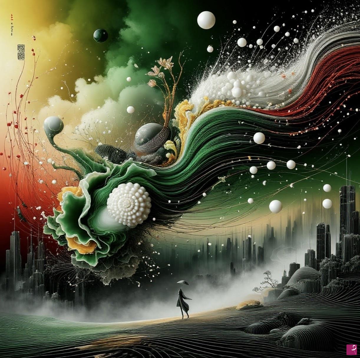 quadri in vendita online - Floral Tornado