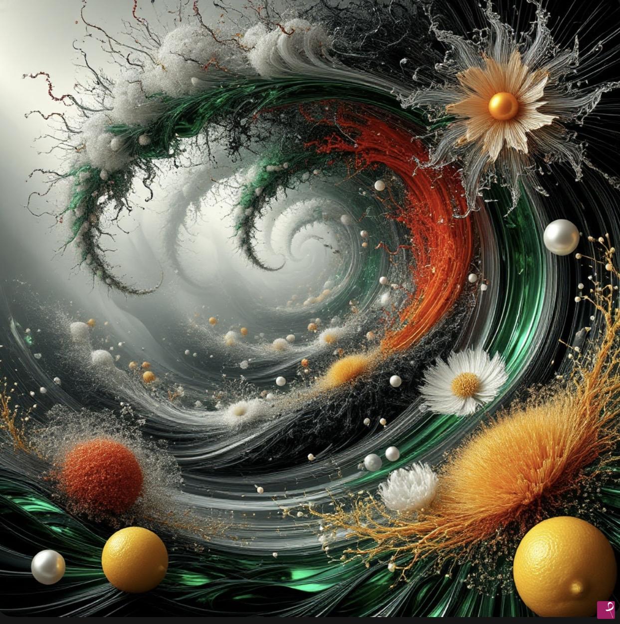 quadri in vendita online - Floral Wave