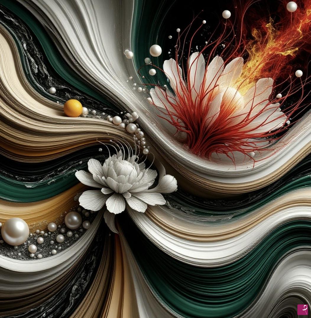 quadri in vendita online - Floral Weave