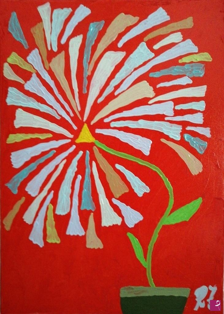 quadri in vendita online - FLOWER (50 X70; OLIO SU TELA)