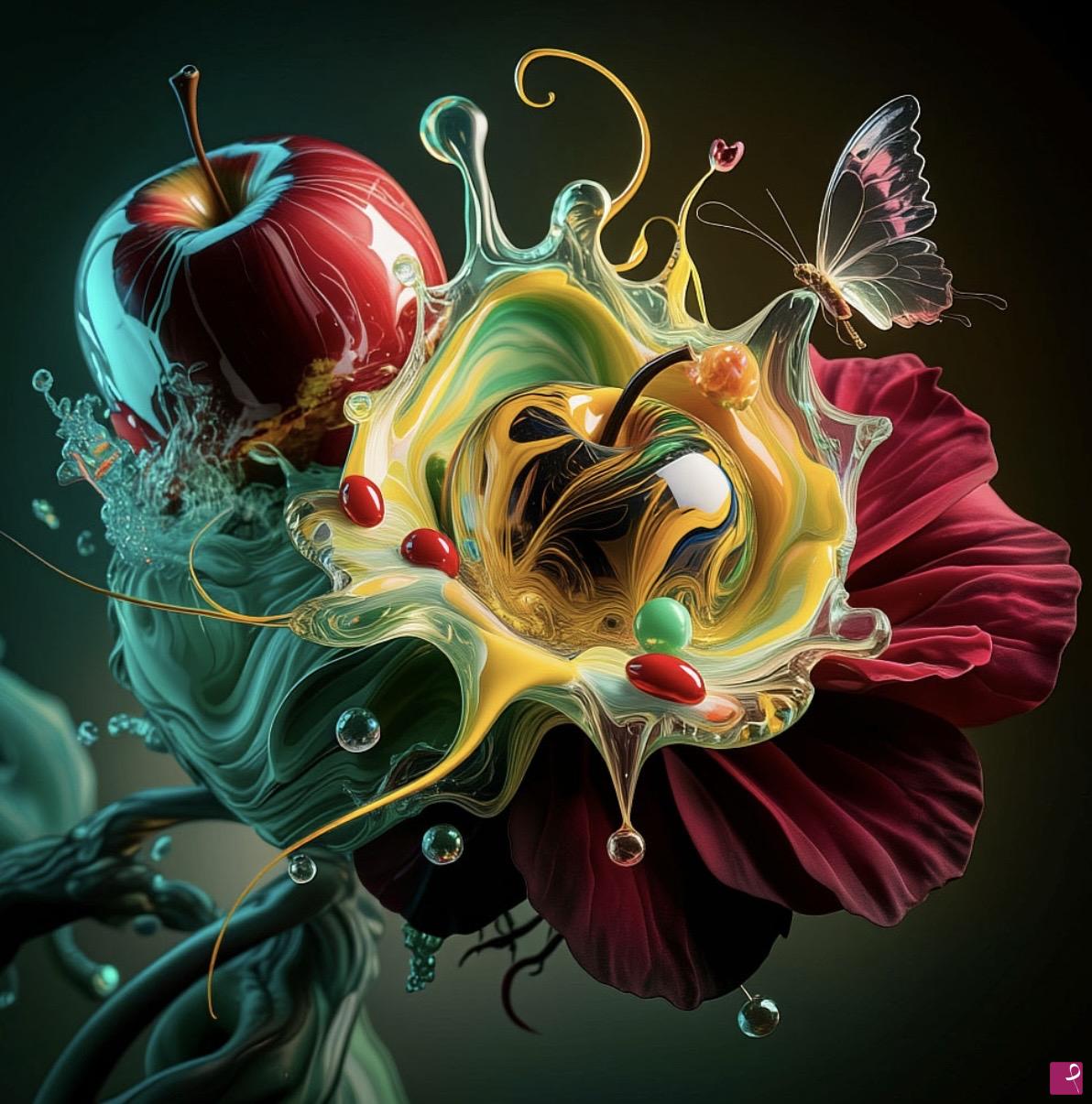 quadri in vendita online - Flower and Apples 