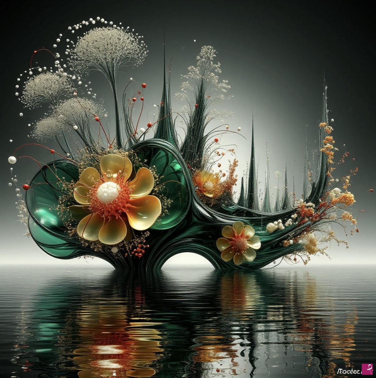 quadri in vendita online - Flower Bridge