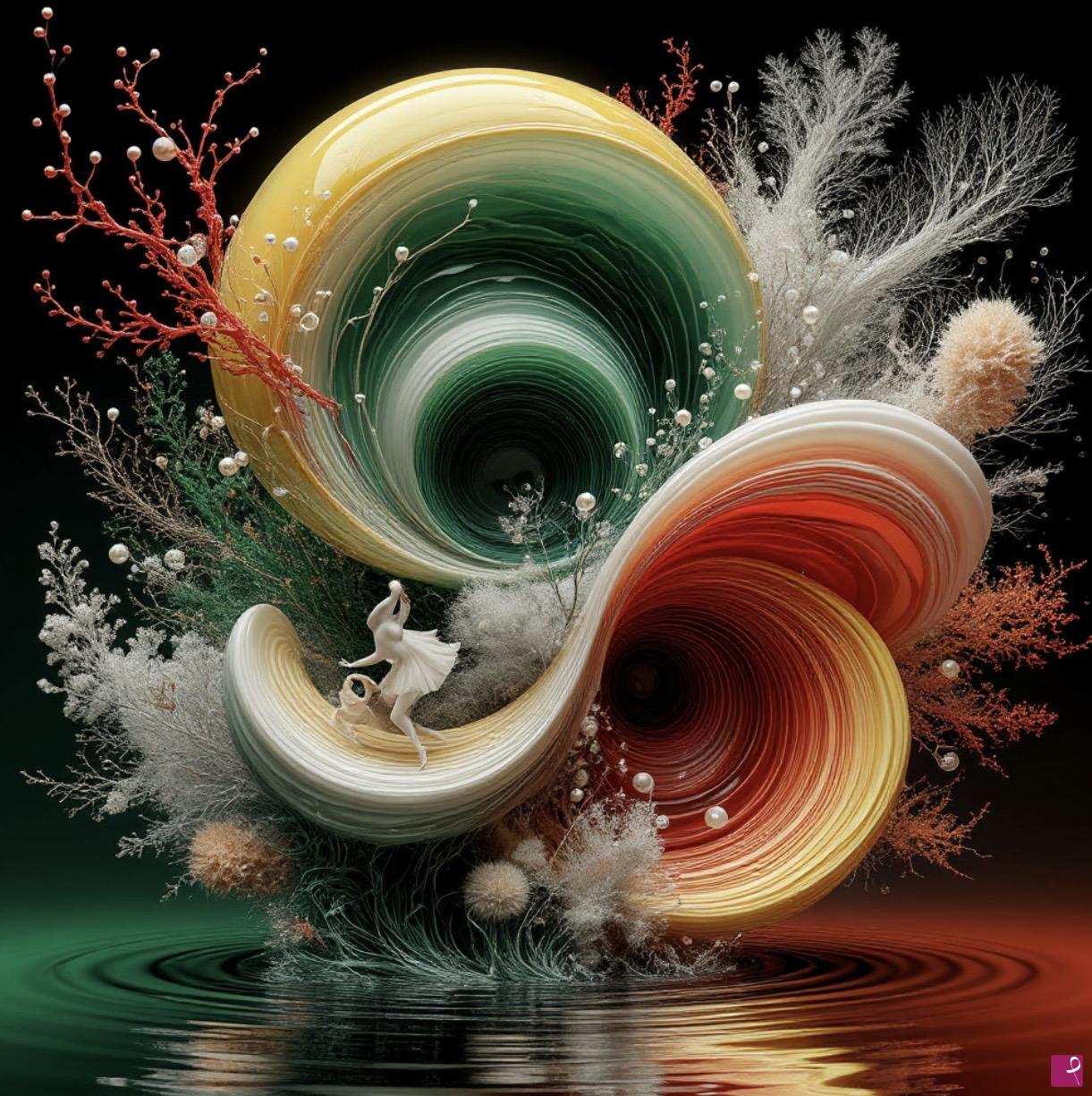 quadri in vendita online - Flower by the water