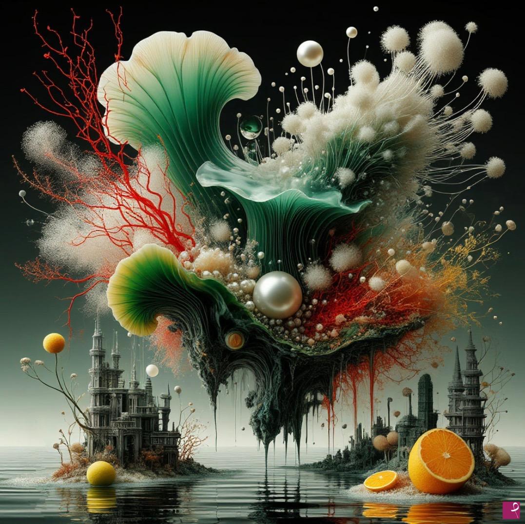 quadri in vendita online - Flower cloud