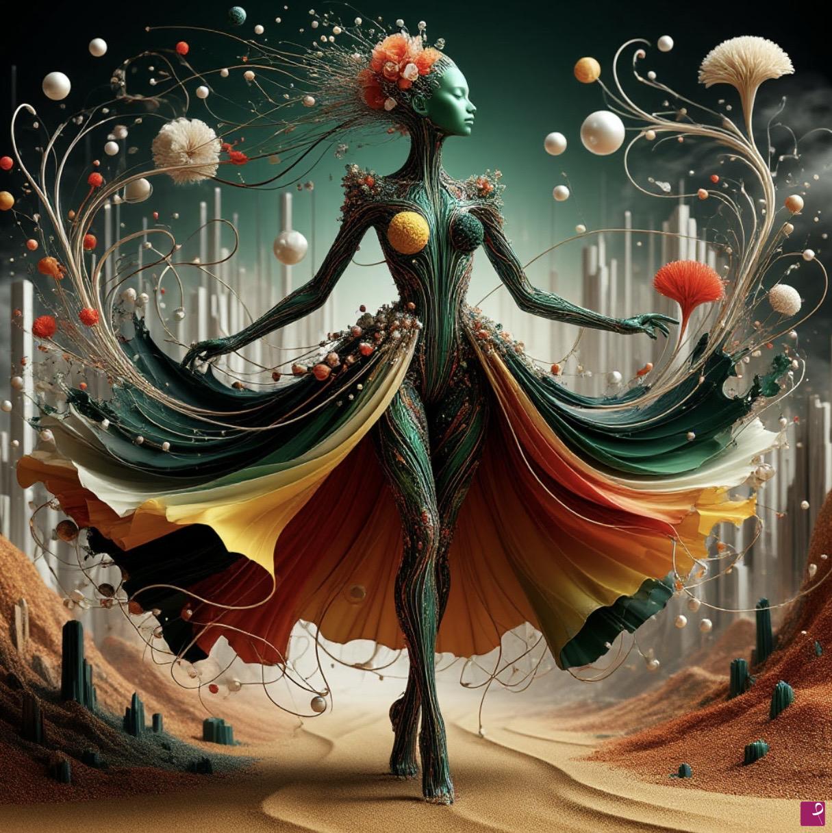 quadri in vendita online - Flower Dancer