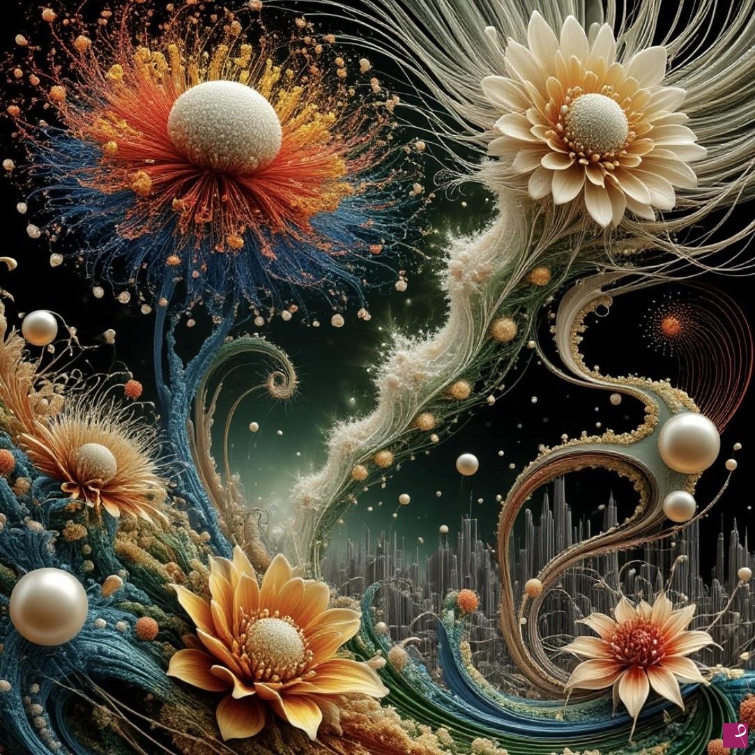 quadri in vendita online - Flower field