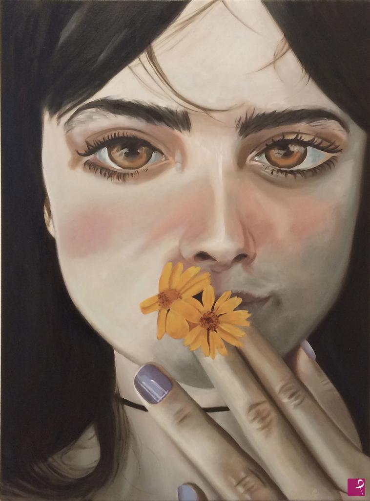quadri in vendita online - Flower Girl