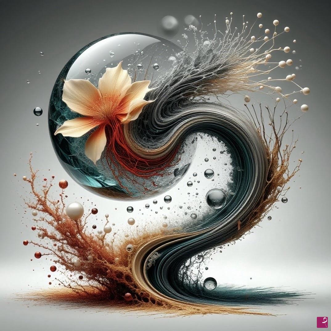 quadri in vendita online - Flower in a sphere