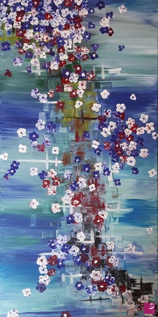 quadri in vendita online - "Flower power"- fresh