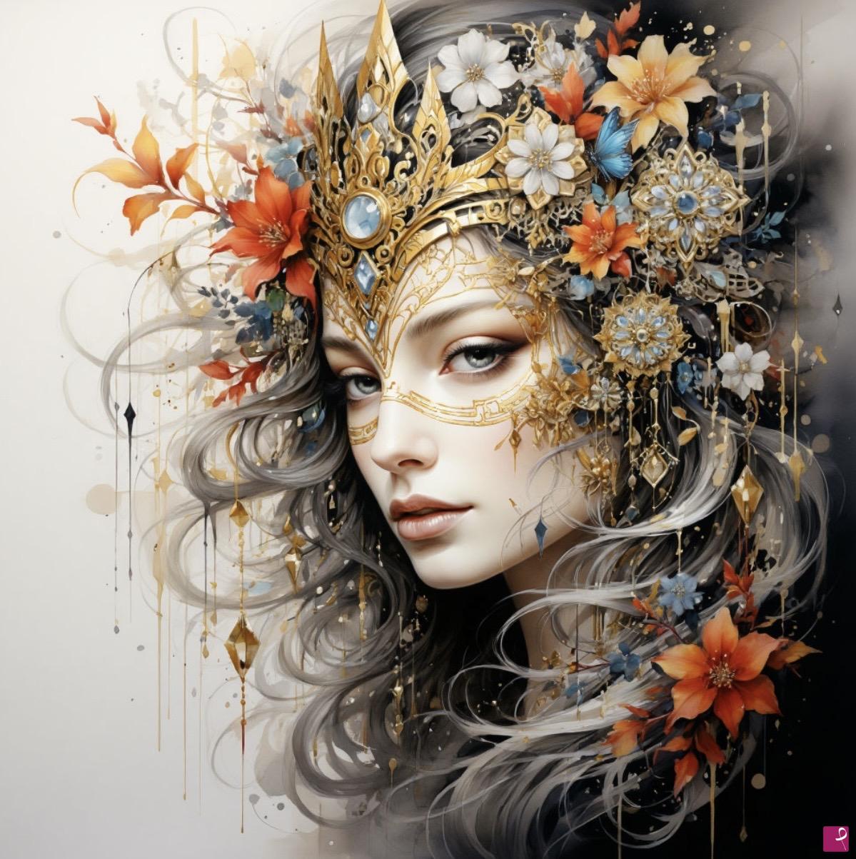 quadri in vendita online - Flower princess