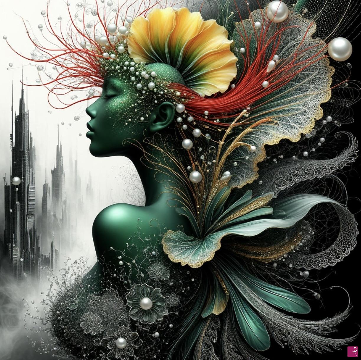 quadri in vendita online - Flower Princess
