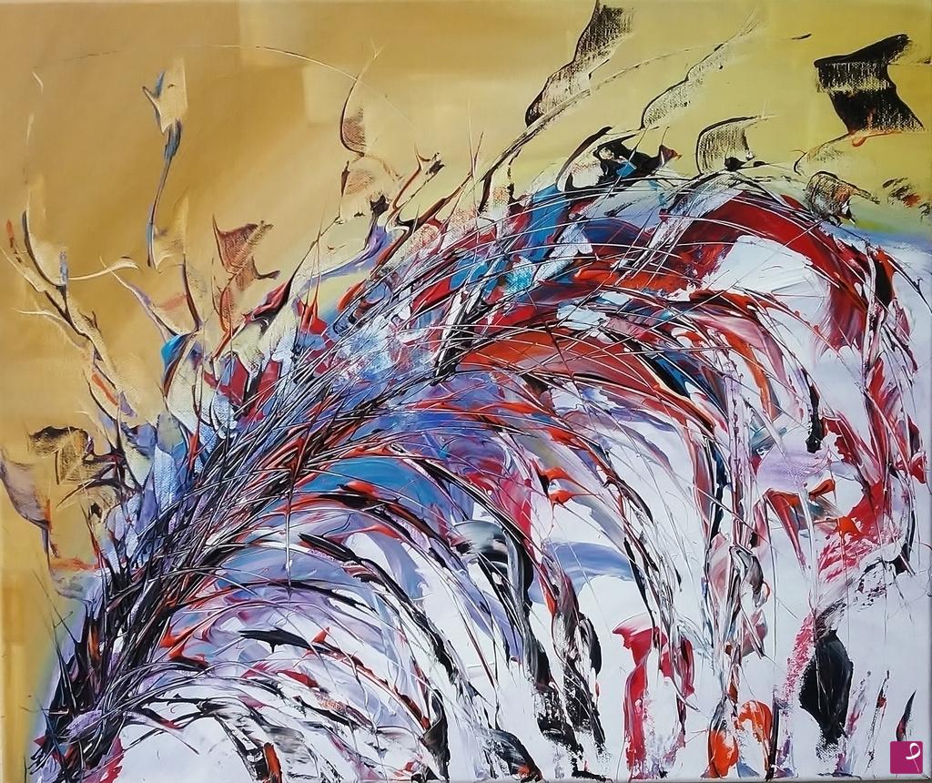 quadri in vendita online - Flower waterfall
