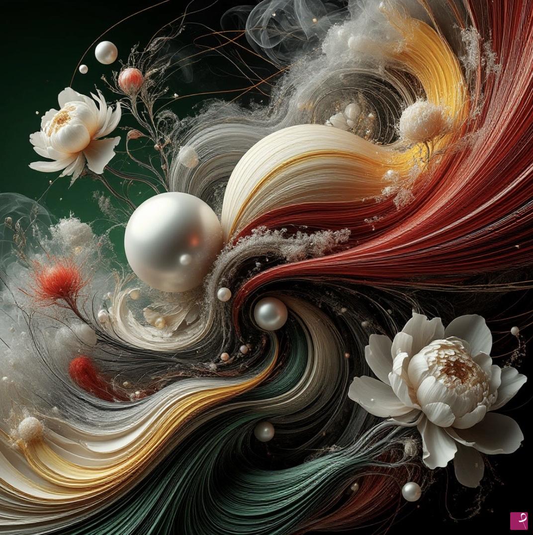 quadri in vendita online - Flowers and pearls