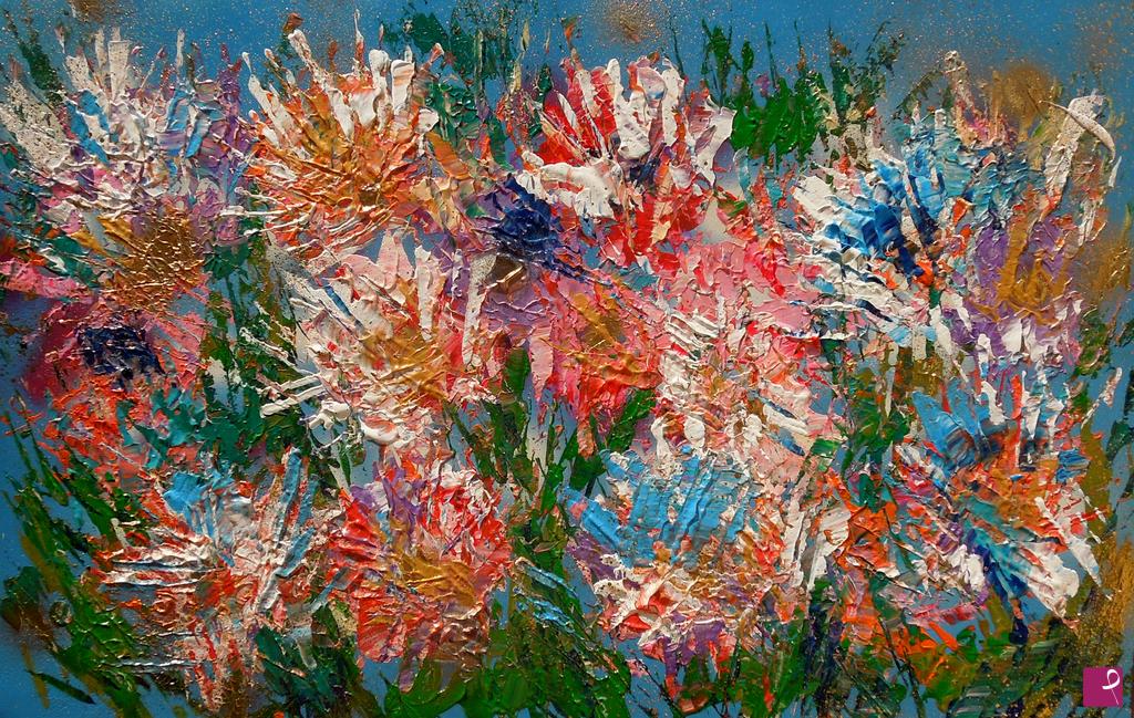 quadri in vendita online - Flowers, circlewise - 414