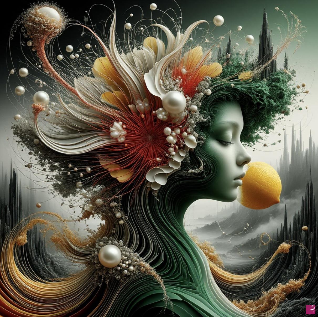 quadri in vendita online - Flowers girl 