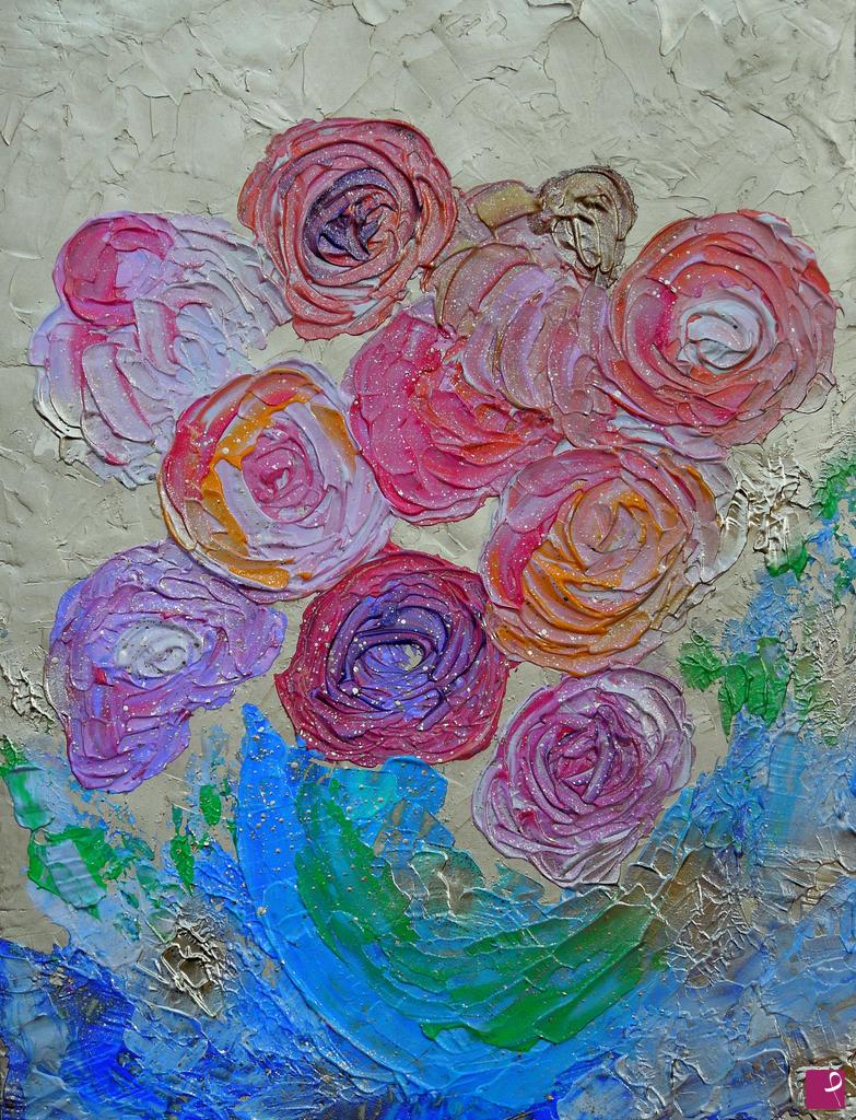 quadri in vendita online - Flowers in a heavenly universe - 349