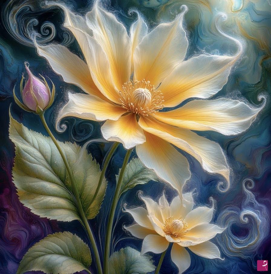 quadri in vendita online - Flowers in the garden