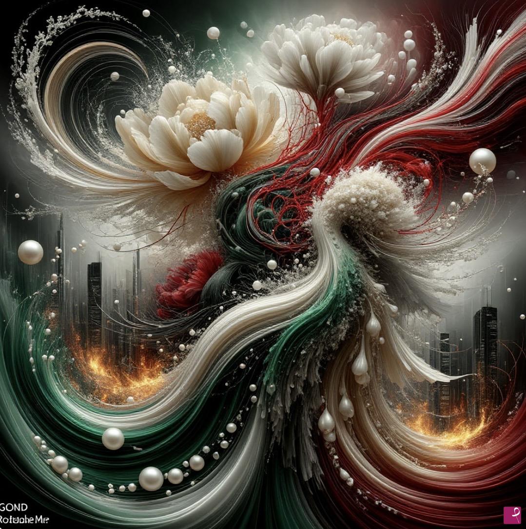 quadri in vendita online - Flowers in the mist
