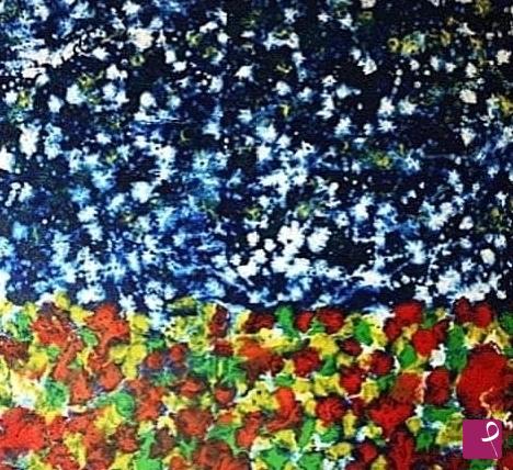 quadri in vendita online - Flowers in the sky