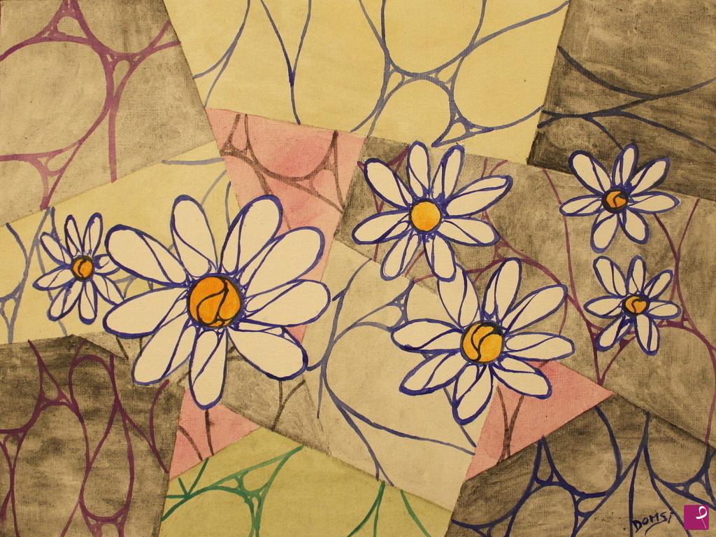 quadri in vendita online - Flowers in the war