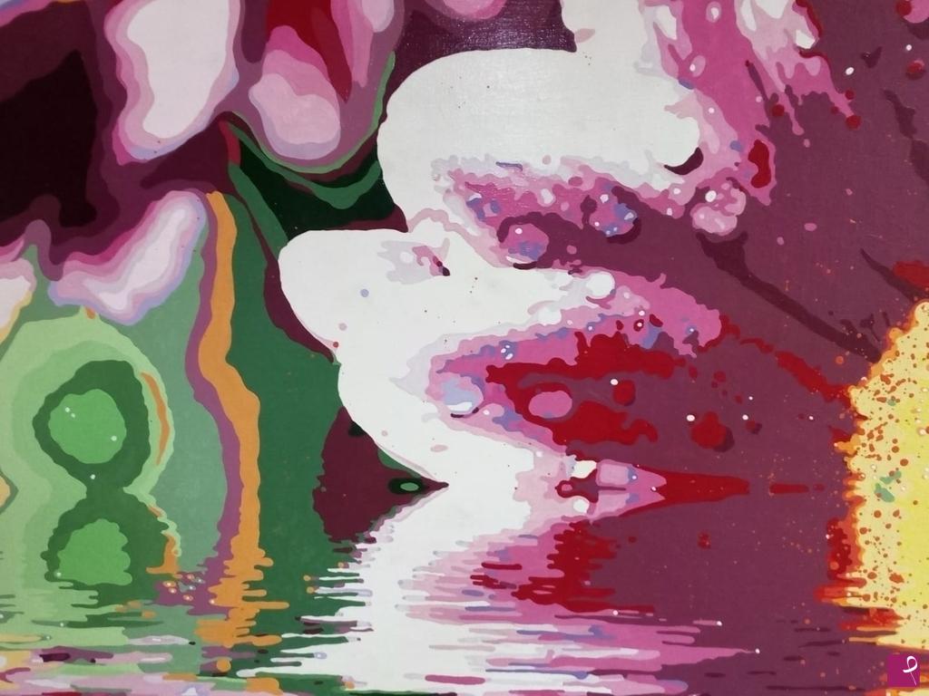 quadri in vendita online - Flowers in the water