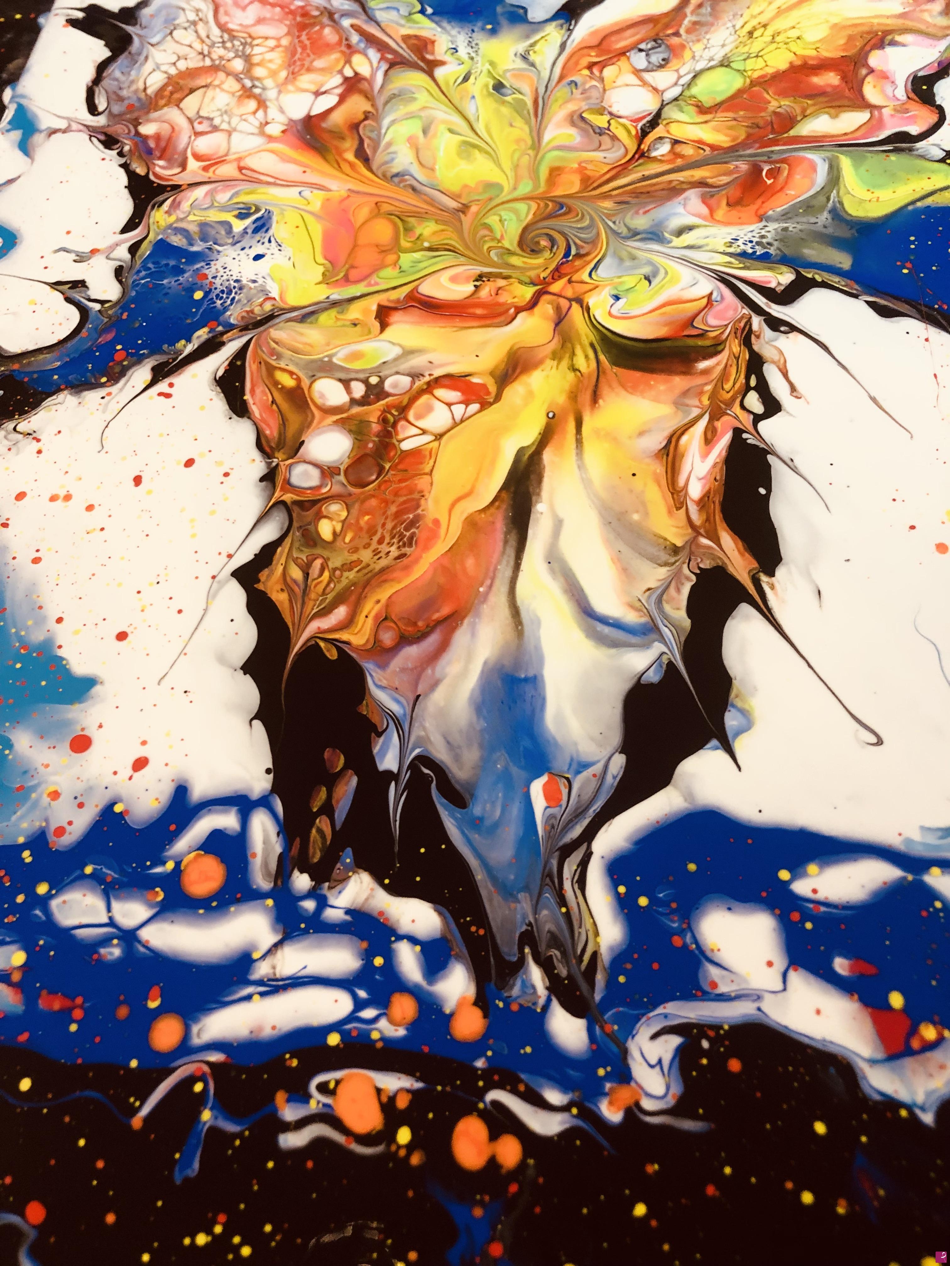 quadri in vendita online - Flowers in the wind