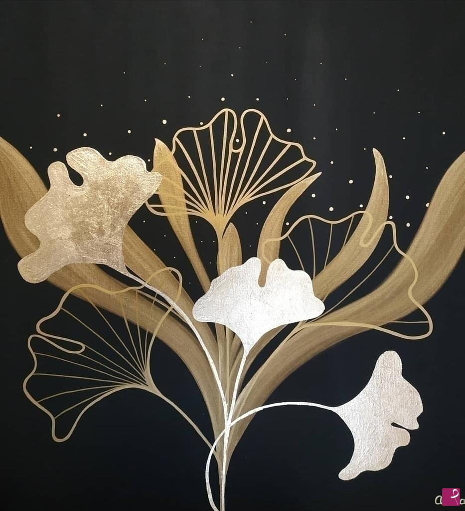quadri in vendita online - Flowers of Gold