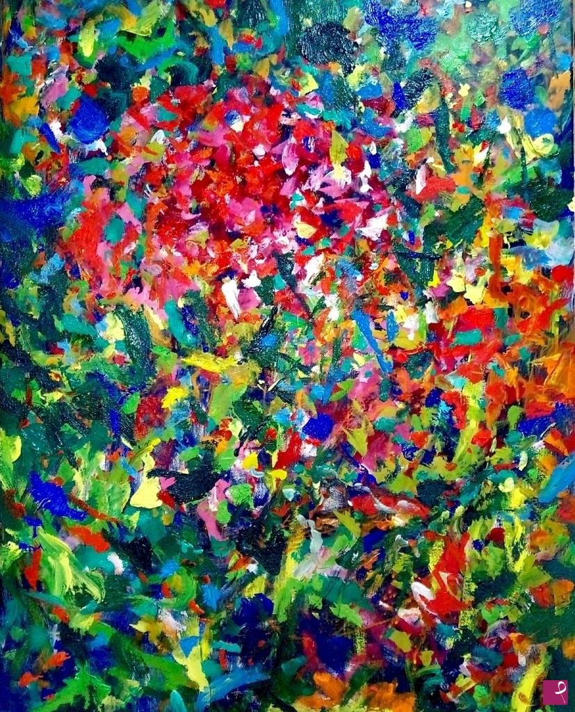 quadri in vendita online - Flowers On The Move