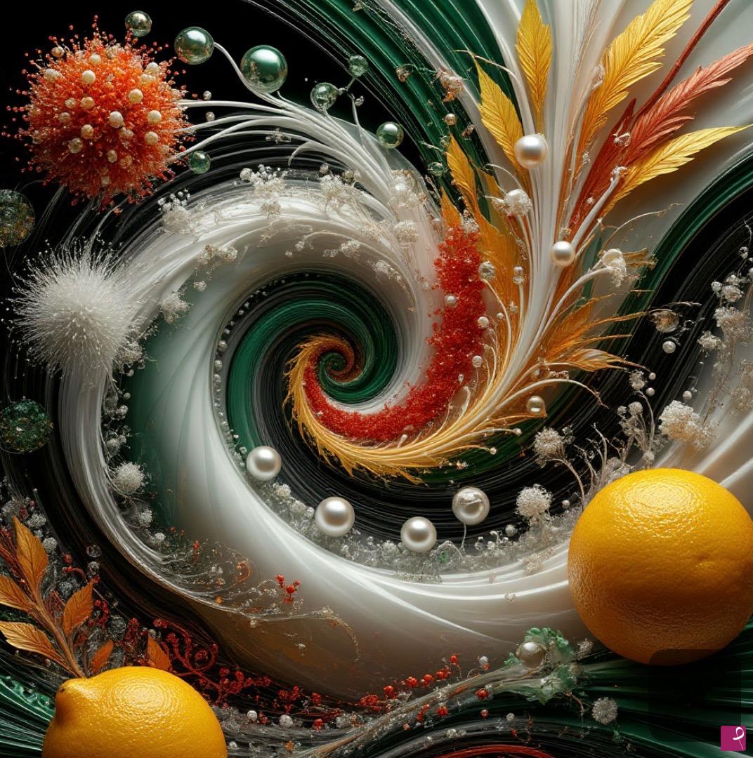 quadri in vendita online - Flowers tornado 
