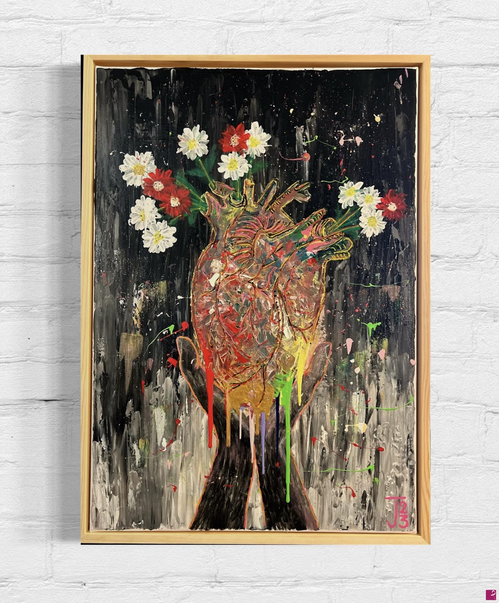 quadri in vendita online - flowery heart