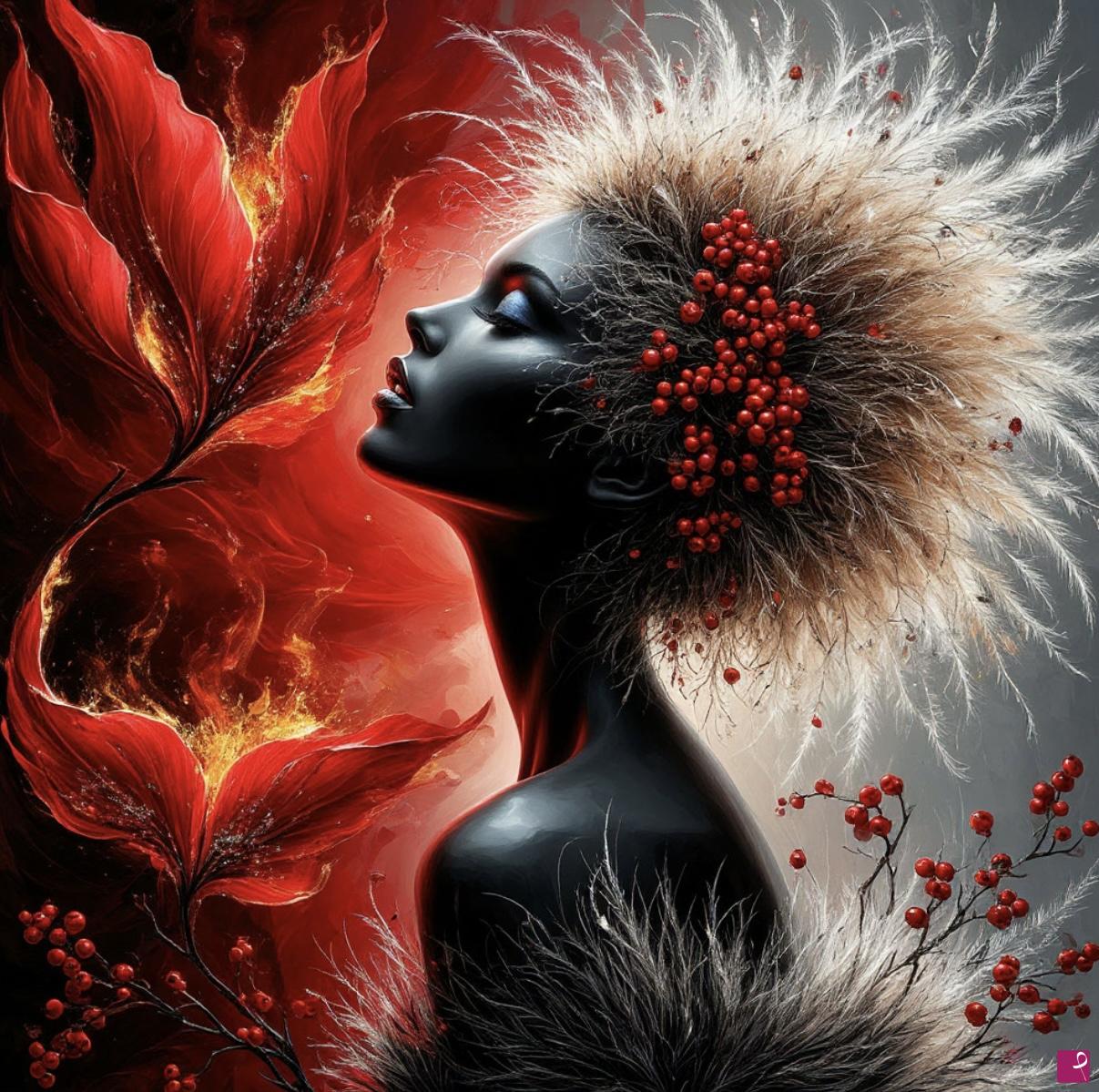 quadri in vendita online - fluff, feathers, fur, flowers