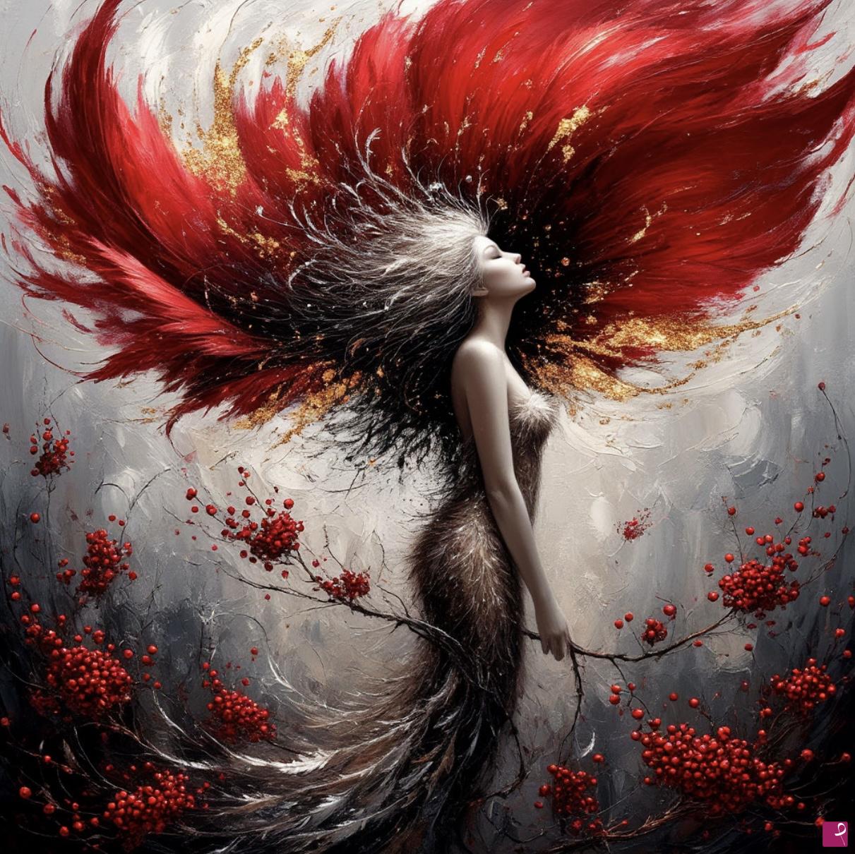 quadri in vendita online - fluff, feathers, fur, flowers, beauty
