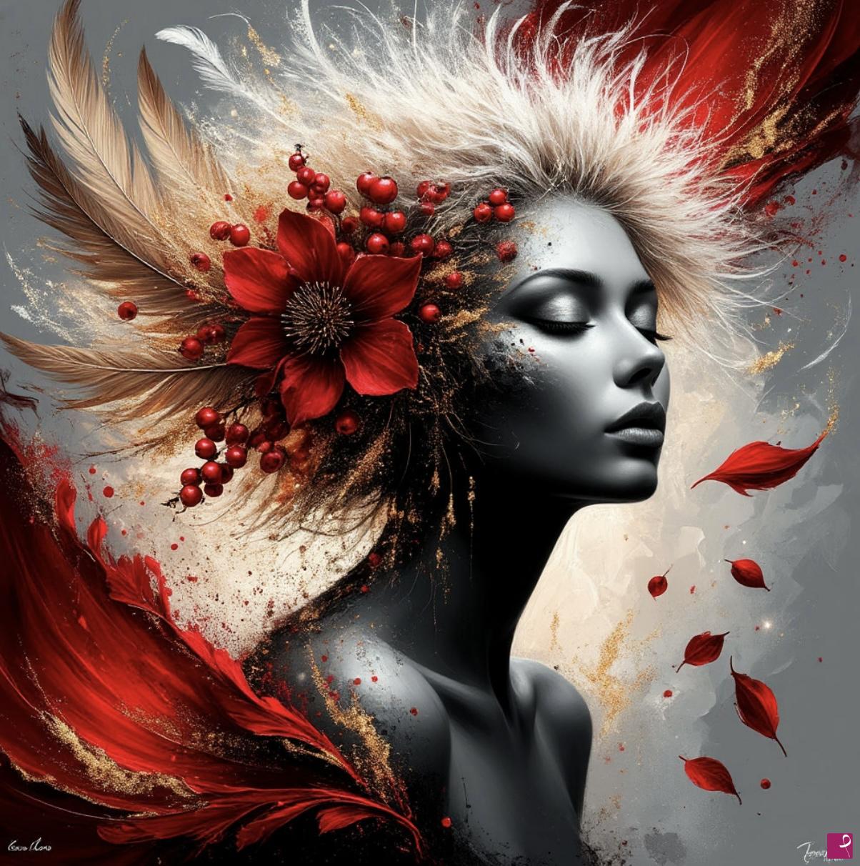 quadri in vendita online - fluff, feathers, fur, flowers, beauty, exoticism2