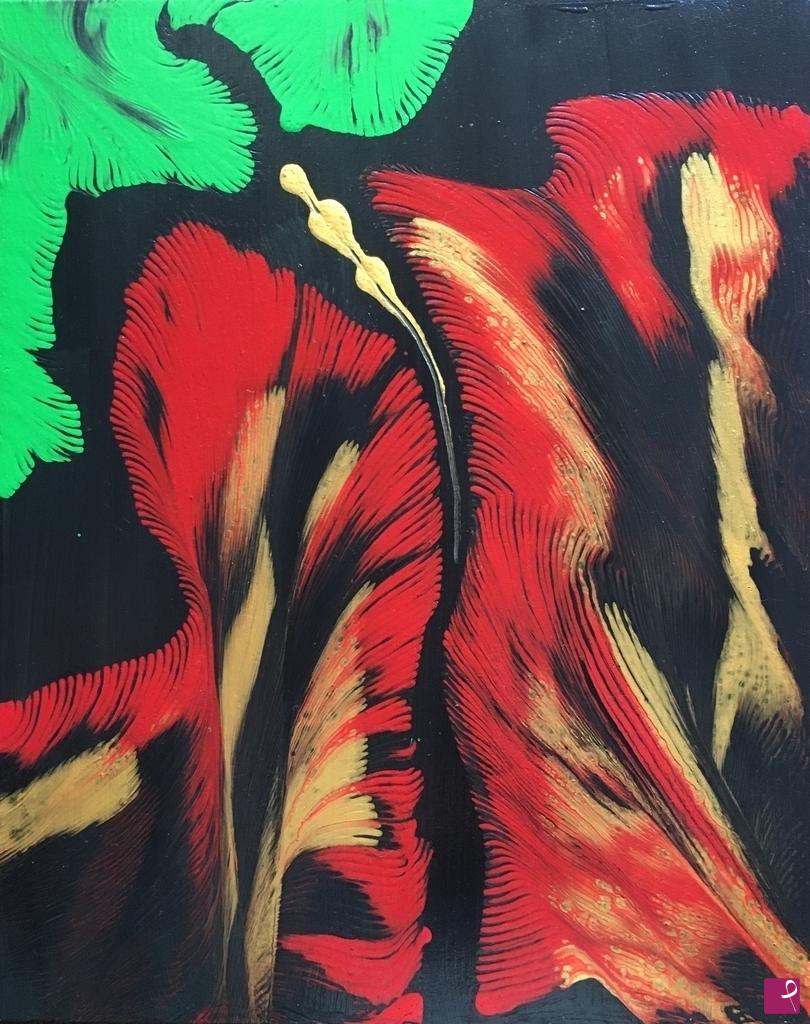 quadri in vendita online - Fluid flowers - Zoom in