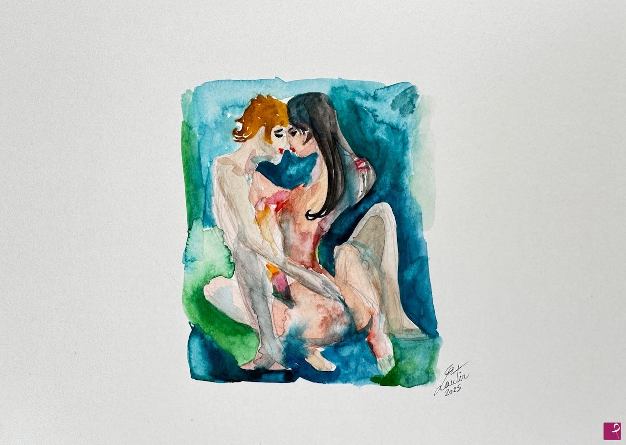 quadri in vendita online - FLUID LOVERS .5