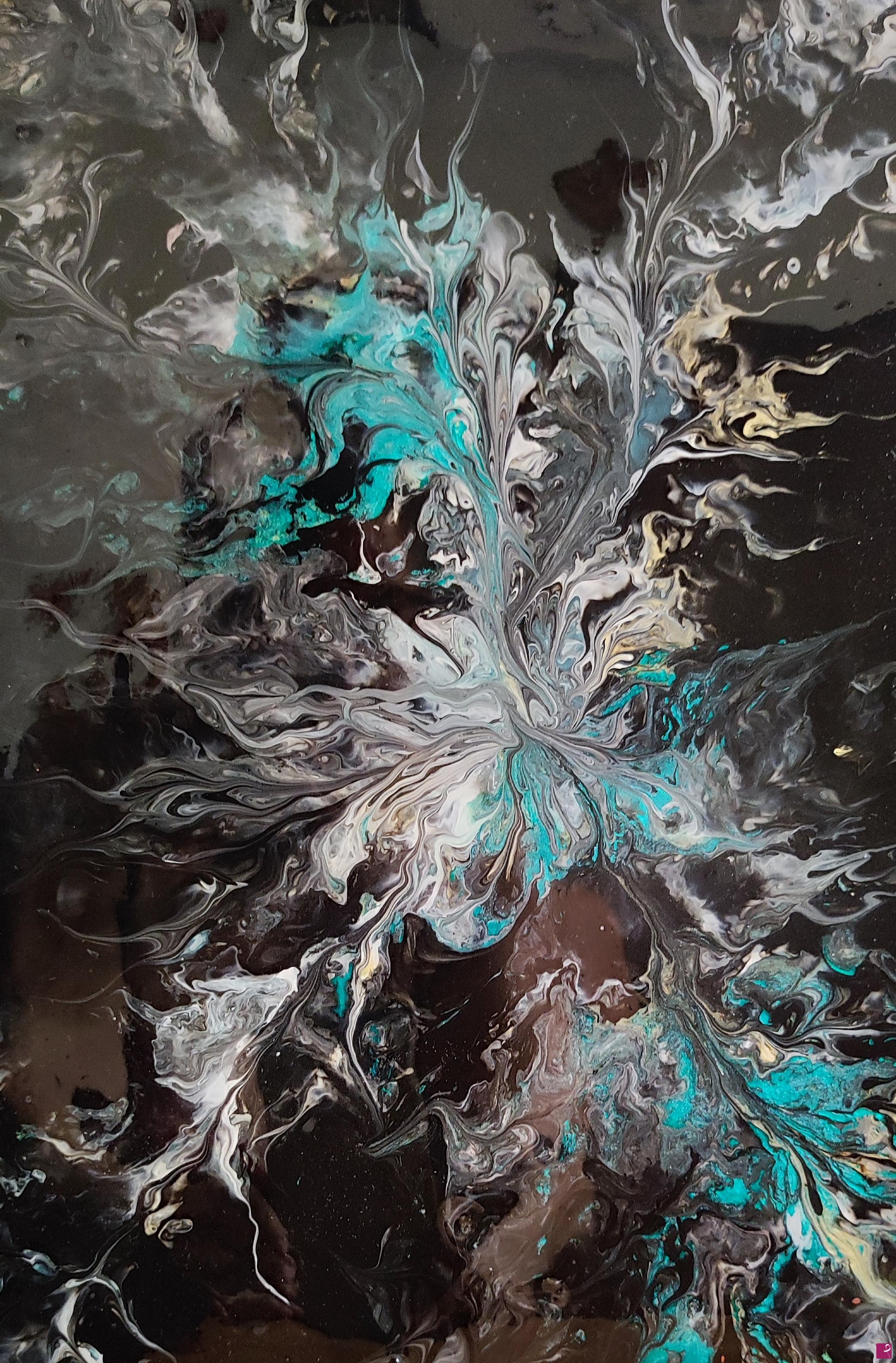 IL MIO PRIMO QUADRO DI FLUID PAINTING