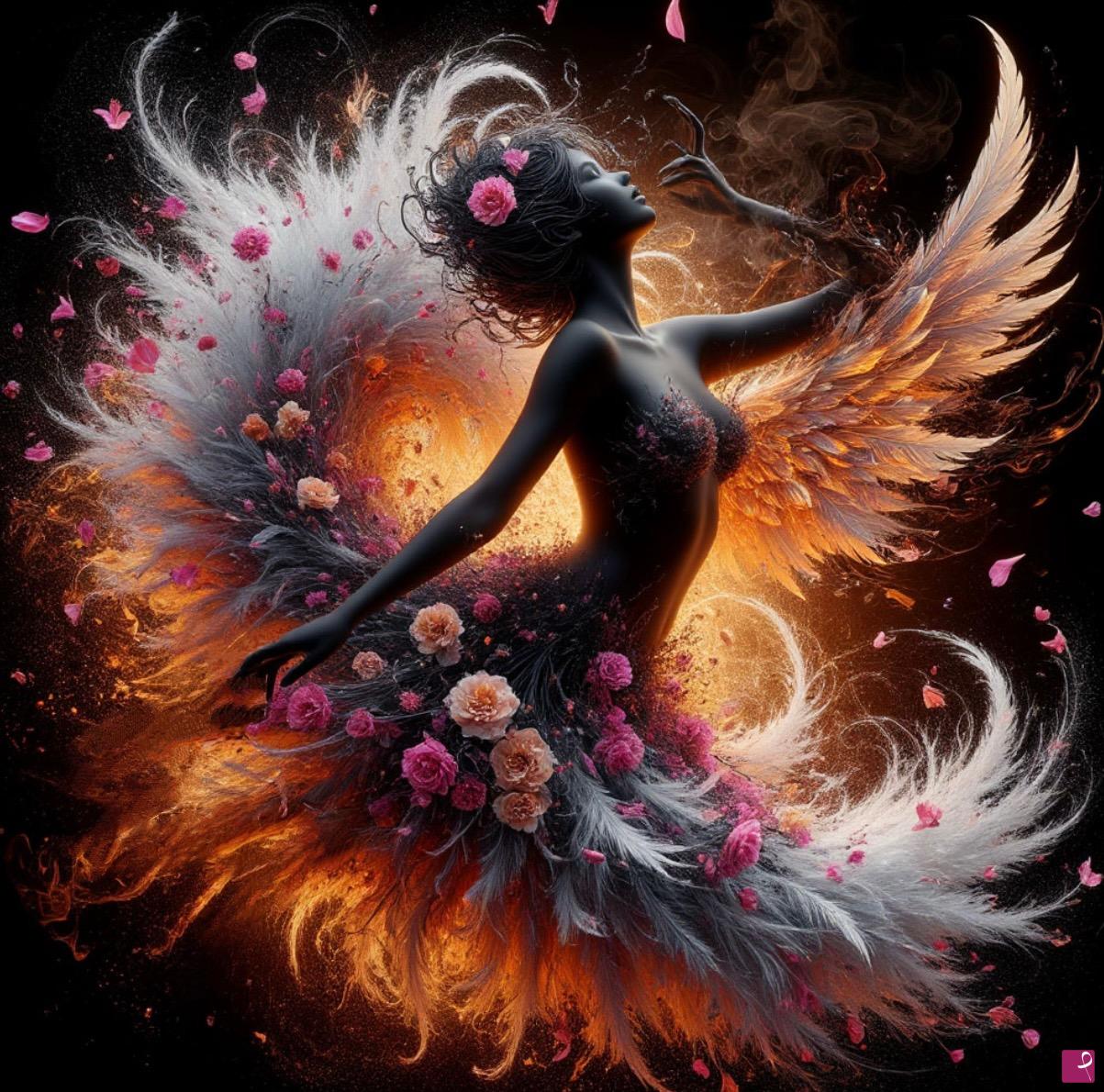 quadri in vendita online - Fly women in her dreams 