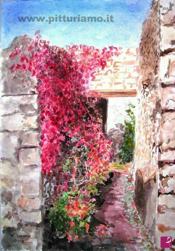 quadri in vendita online - Foglie di vite