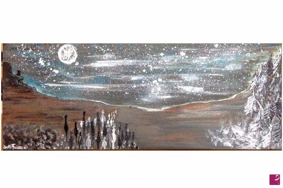 quadri in vendita online - Follow the moon 