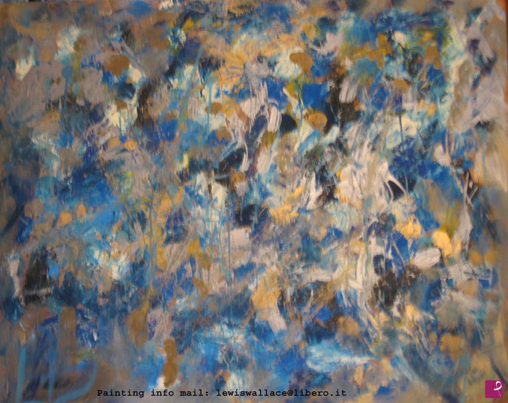quadri in vendita online - Fondale marino (2016) 106 x 86 (Gioielli e fiordalisi)