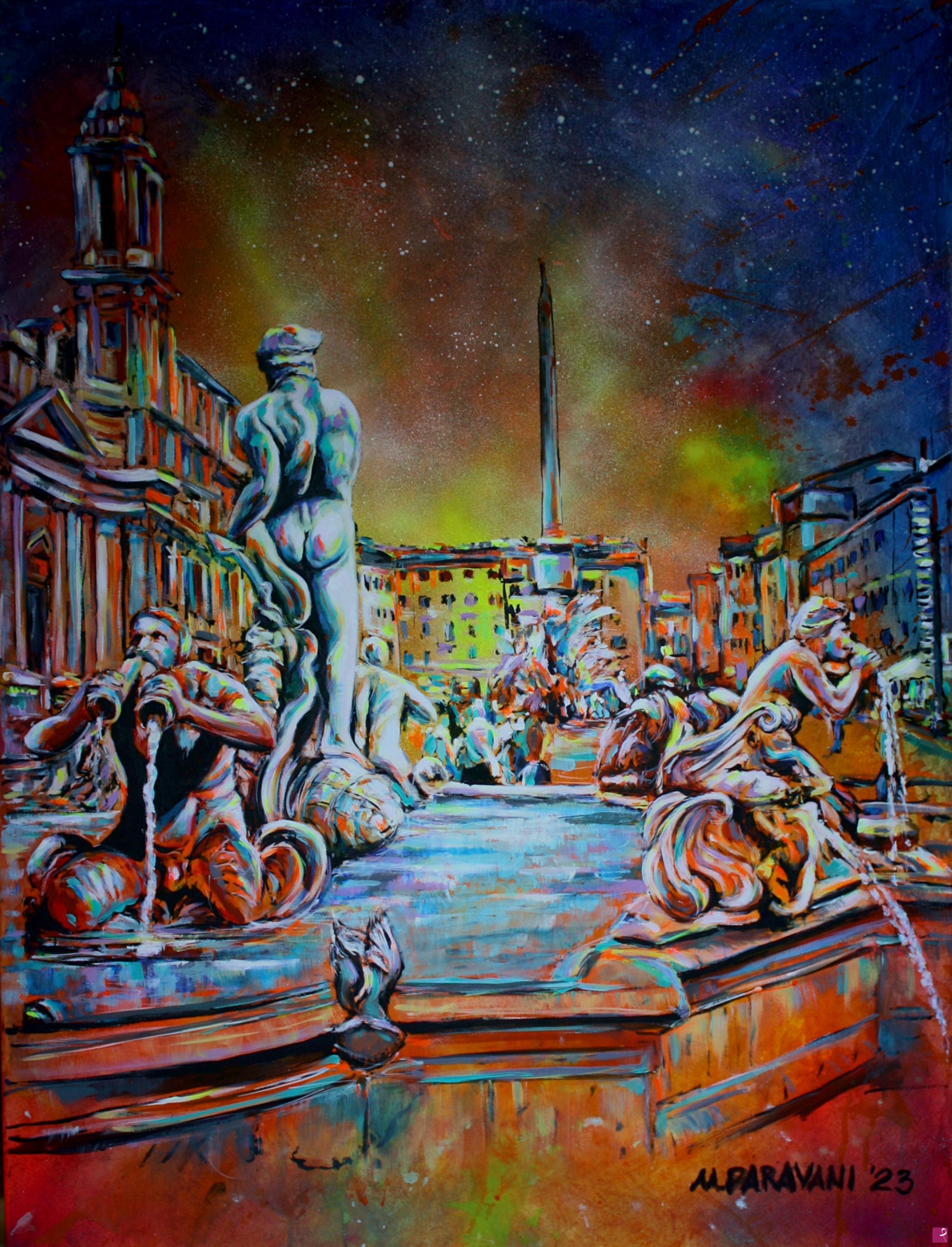 quadri in vendita online - Fontana del Nettuno