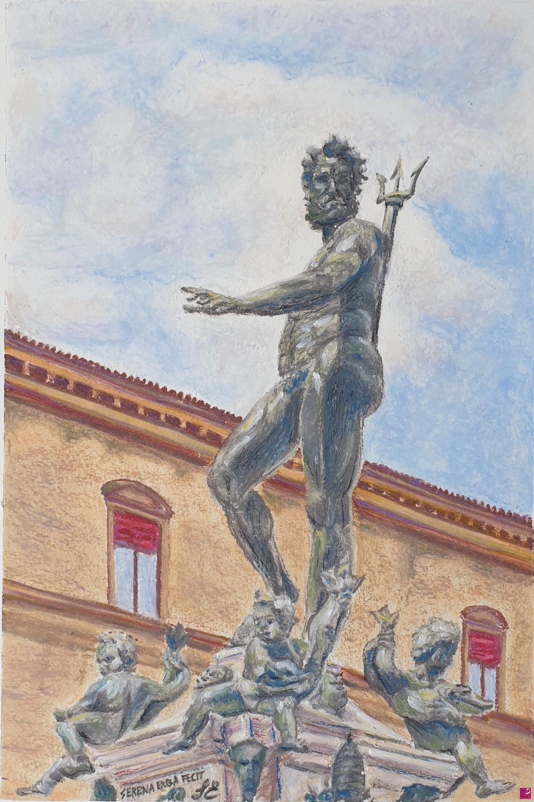 quadri in vendita online - Fontana del Nettuno (trittico)