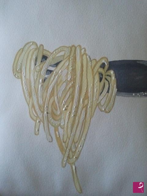 quadri in vendita online - forchettata di spaghetti 