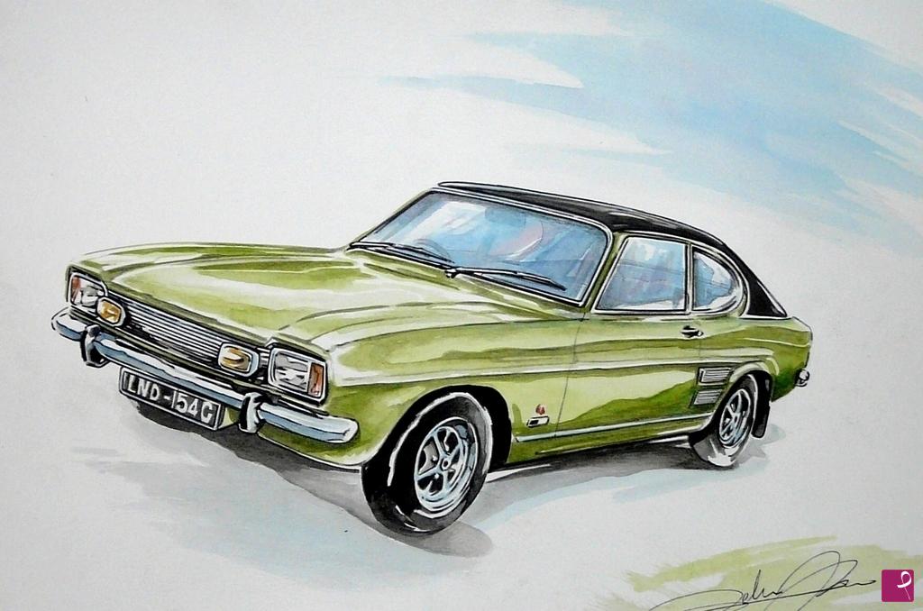 quadri in vendita online - FORD CAPRI 1700 GLX 1973