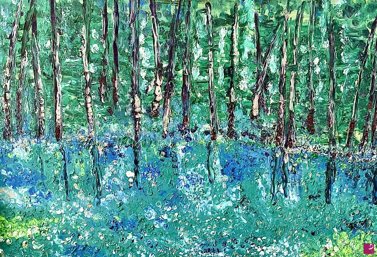 quadri in vendita online - forest on the lake