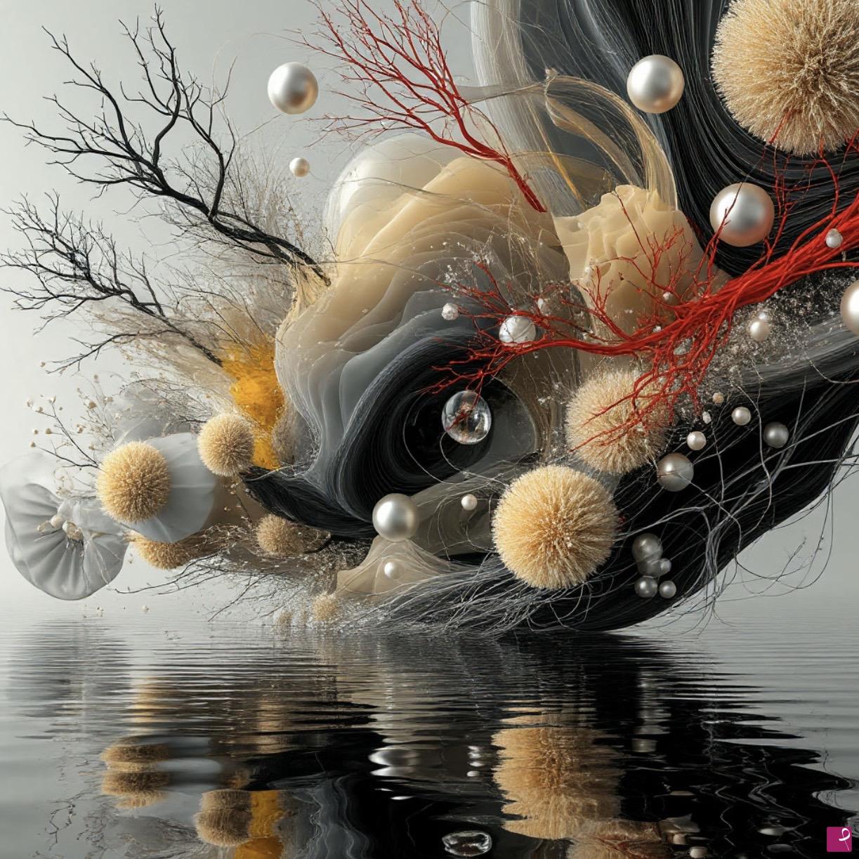 quadri in vendita online - Forest on water 